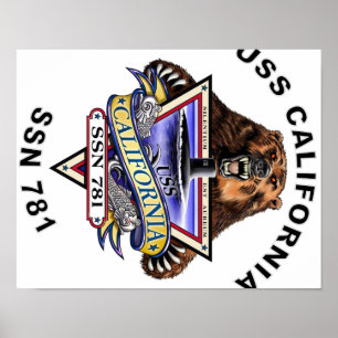 Poster SSN 781 USS Califórnia