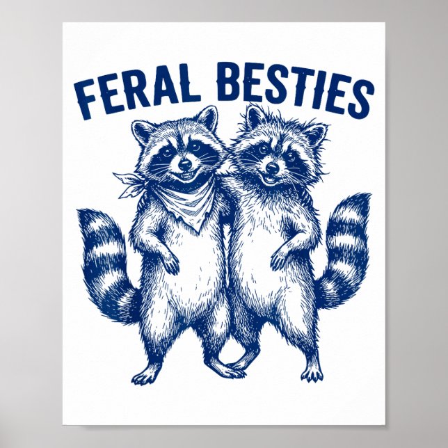 Poster Ssum Feral Ies Matching Friend Twinning Funny Bff  (Frente)
