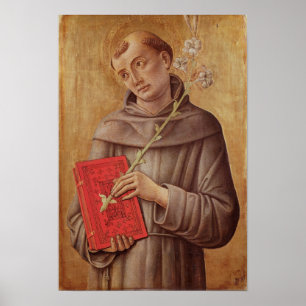 Poster St Anthony de Pádua