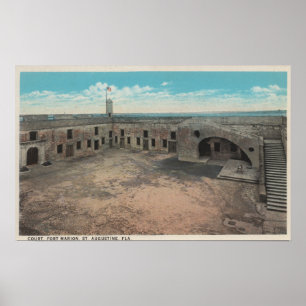 Poster St Augustine, Florida - o olho do pássaro do Ft.