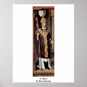 Pôster St. Blaise por Hans Memling