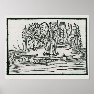 Pôster St. Brendan on the fish island