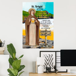 Poster St. Brigid of Ireland and Her Lake of Beer