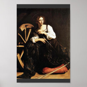 Pôster St. Catherine de Alexandria por Michelangelo