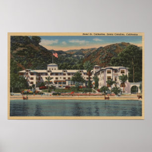 Poster St. Catherine do hotel no papai noel Catalina,