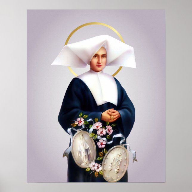 Poster St Catherine Laboure Miraculous Medal   (Frente)