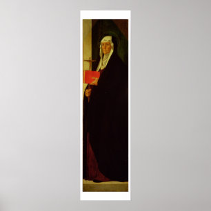 Pôster St. Clare, c.1485-90 (tempera no painel)