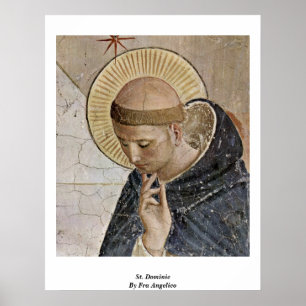 Poster St Dominic por Fra Angelico