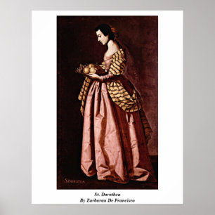 Poster St. Dorothea por Zurbaran De Francisco