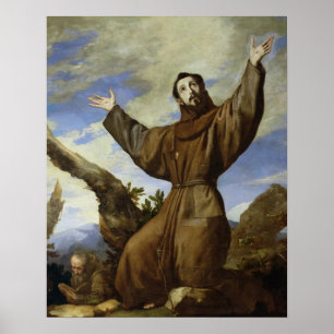 Poster St Francis de Assisi 1642
