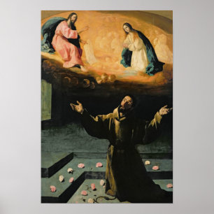 Pôster St Francis de Assisi, o milagre dos rosas