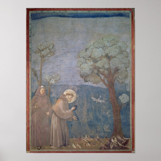 Poster St. Francis Preaching to the Birds, 1297-99 (Frente)