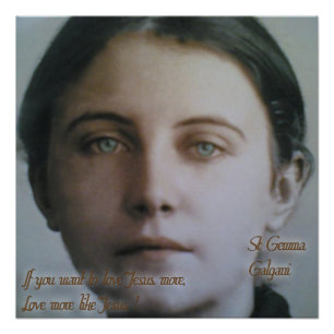 Pôster St. Gema Galgani,