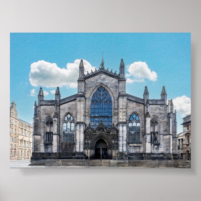 Poster St Giles Cathedral in Edimburgh (Frente)