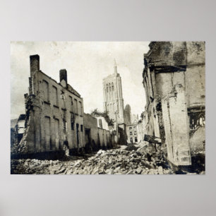 Pôster St. Jacob's Church, Ypres, June 1915