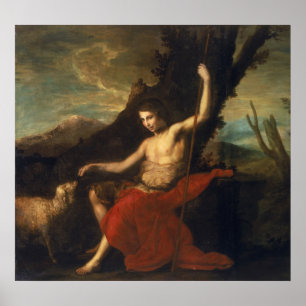Pôster St John o baptista na região selvagem