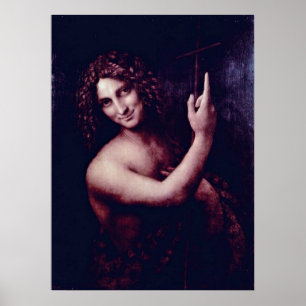 Poster St John o baptista por Leonardo da Vinci