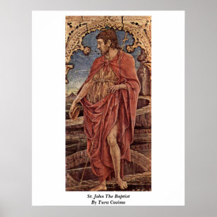 Poster St John o baptista por Tura Cosimo