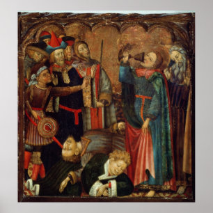 Poster St John o bebendo do evangelista