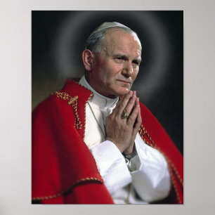 PÔSTER ST JOHN PAUL NA ORAÇÃO