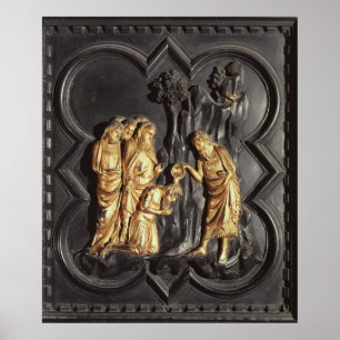 Poster St. John the Baptist baptising in the River