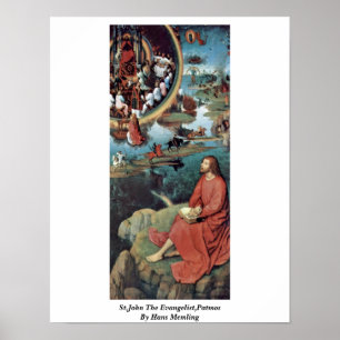 Pôster St.John The Evangelist,Patmos By Hans Memling