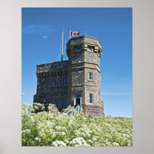 Pôster St. John's, Terra Nova, Canadá, Cabot Tower,