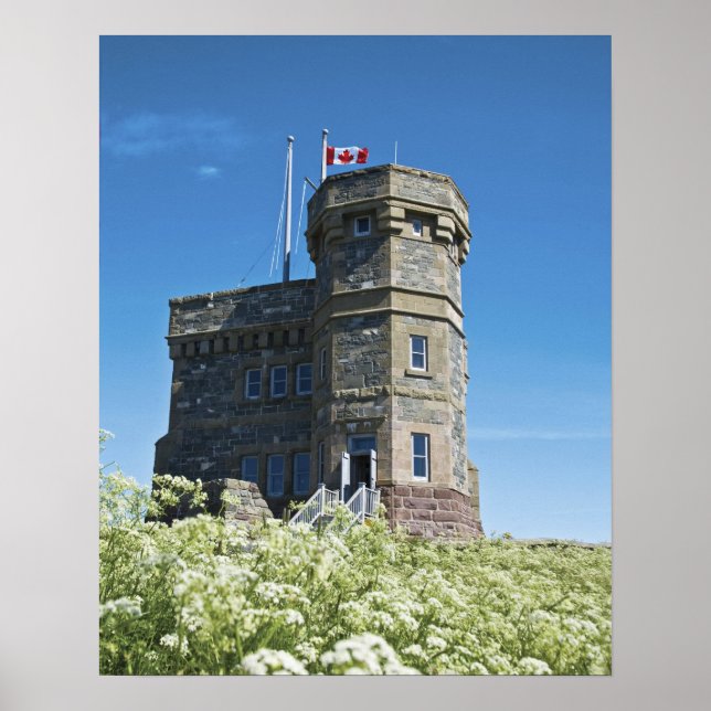 Pôster St. John's, Terra Nova, Canadá, Cabot Tower, (Frente)