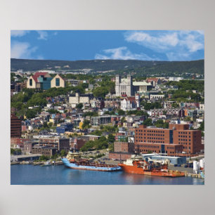 Pôster St. John's, Terra Nova e Labrador, Canadá, a costa
