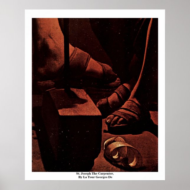 Pôster St. Joseph The Carpenter,  By La Tour Georges De (Frente)