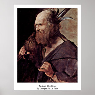 Pôster St. Jude Thaddeus por Georges de La Tour