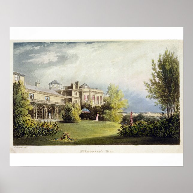 Poster St. Leonard's Hill, from Ackermann's 'Repository o (Frente)