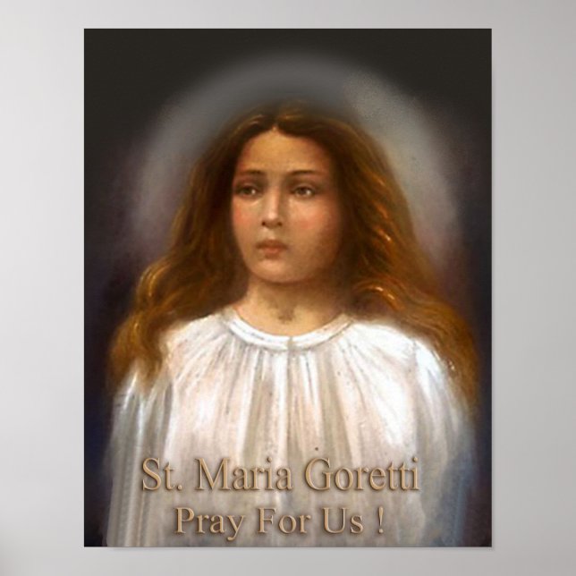 Pôster St. Maria Goretti, Martyr for Purity, (Frente)