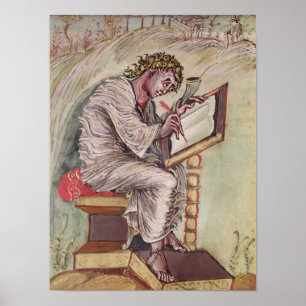 Pôster St Matthew, dos evangelho de Ebbo