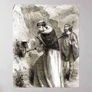 Poster St. Patrick marking Connal's shield with the Cross