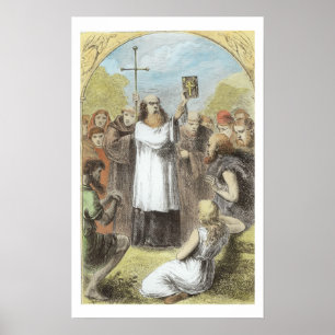 Poster St Patrick que mostra às pessoas de Ireland os