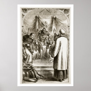 Pôster St Patrick que preaching em Tara, 'do Trias Thu