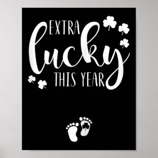 Poster St Pattys Pregnancy Announcement St Patricks Day P