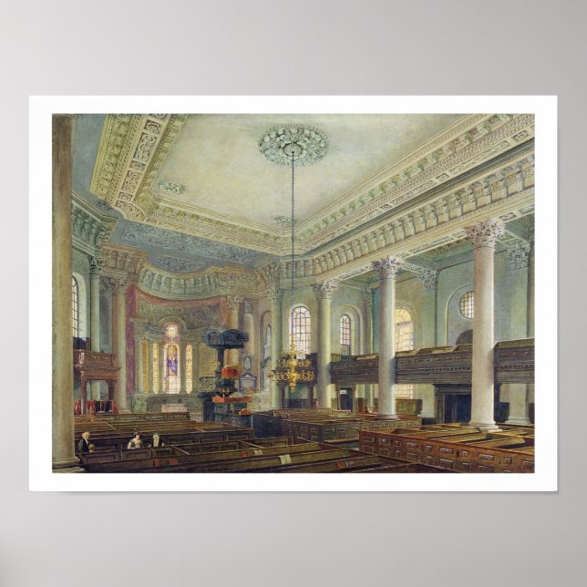 Pôster St. Paul's, Deptford (w/c on paper) (Frente)