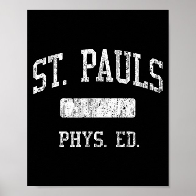 Poster St. Pauls High School Hs Saint Pauls Nc Phys Ed  (Frente)