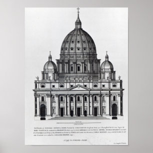Poster St Peter, Roma, gravada por C. Campbell