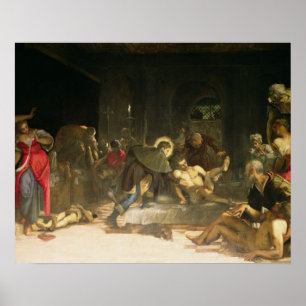 Poster St. Roch Curing the Plague