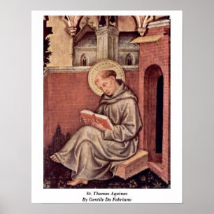 Pôster St. Thomas Aquinas By Gentile Da Fabriano