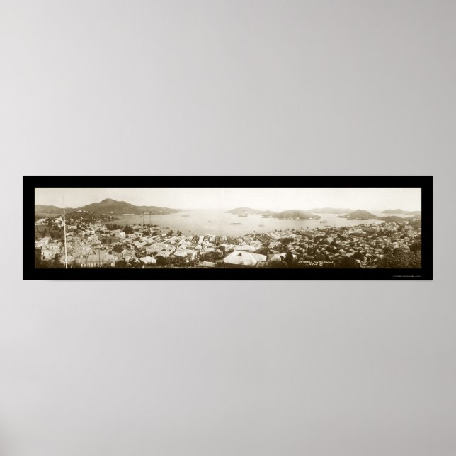 Pôster St Thomas Virgin Isles Photo 1922 (Frente)