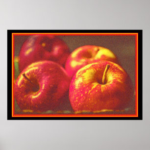 Poster "Stack of Red Apple Fruta" Foto bonita. Compre ago