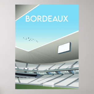 Poster Stade Matmut Atlantique Illustration Design