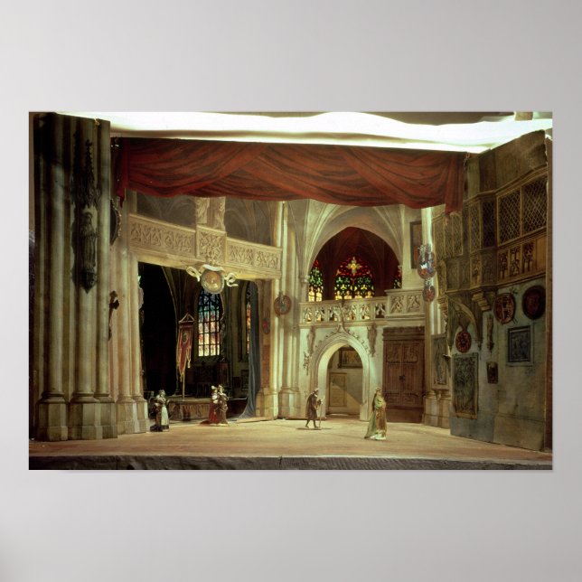 Poster Stage model for the opera (Frente)