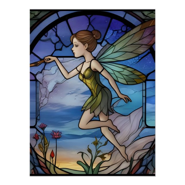 Pôster Stainglass Fairy (Frente)