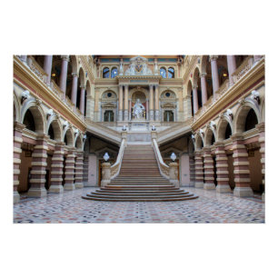 Pôster Staircase In Justizpalast, Viena Áustria