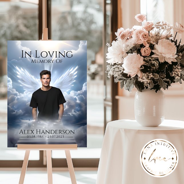 Poster Stairway Celestial com Sinal de Angel Memorial (Criador carregado)